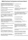 MN553 Final Exam Test Questions and Answers Rated A