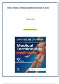 TEST BANK FOR MEDICAL TERMINOLOGY SHORTCOURSE 8th EDITION BY CHABNER