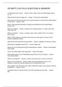 ICE BIETP 2102 OPLA QUESTIONS & ANSWERS