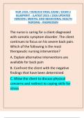 NUR 2459 Final Exam (2025–2026 Updated) | Exam 3 Blueprint | Mental & Behavioral Health Nursing – Rasmussen | Verified Questions, Correct Answers & Detailed Rationales (A+ Graded)