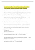 Career Counseling Exam &vert;Questions &lpar;Latest Updated Version&rpar; With Correct Answers &vert;Solutions &vert;Already A&plus; Graded &lpar;100&percnt; Pass&rpar;