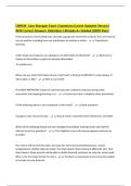 CBHCM Exam &vert;Questions &lpar;Latest Updated Version&rpar; With Correct Answers &vert;Solutions &vert;Already A&plus; Graded &lpar;100&percnt; Pass&rpar;