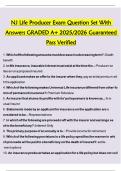 NJ Life Insurance Producer Exam Prep 2025&sol;26 questions and answers Grade A&plus;