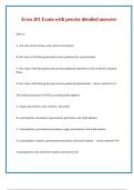 Econ 201 Exam with precise detailed answers