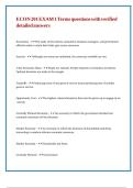 ECON 201 EXAMS BINDLE &vert; NEWEST EXAM PACKAGE