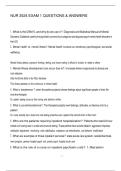 NUR 3524 EXAM 1 QUESTIONS & ANSWERS