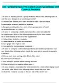 ATI Fundamentals Proctored Exam & Retake 2026 &ndash; Complete Nursing Exam Material with Correct Answers