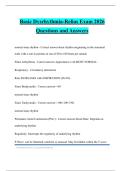 Basic Dysrhythmia-Relias Exam 2026 Questions and Answers