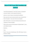 Socra CCRP Exam 2026 Questions and Answers