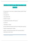 SOCRA CCRP Exam 2026 Questions and Answers