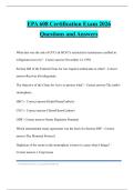 EPA 608 Certification Exam 2026 Questions and Answers