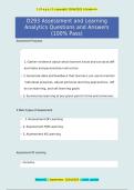  D293 Assessment and Learning Analytics 2026 &ndash; Questions and Answers &lpar;100&percnt; Pass Guarantee&rpar;