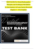 Dental Radiography&colon; Principles and Techniques &lpar;6th Edition&rpar; &ndash; Joen Iannucci & Laura Howerton &vert; Complete Test Bank &lpar;Chapters 1&ndash;35&rpar;
