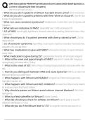 LMR Georgette&rsquo;s PMHNP Certification Exam Latest 2023-2024 Questions And Correct Answers&lpar;Verified Answers&rpar; 