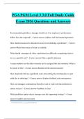 PGA PGM Level 3 3&period;0 Full Study Guide Exam 2026 Questions and Answers