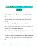 SAFE Agilist Exam 2026 Questions and Answers