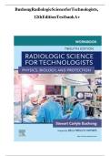 Test Bank For Radiologic Science for Technologists 12th Edition by Bushong Chapter 1-40 &lbrack;Updated 2024&rsqb;