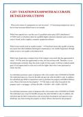 C237- TAXATION EXAM WITH ACCURATE DETAILED SOLUTIONS