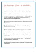 C237 Taxation I Review Exam with verified detailed answers 