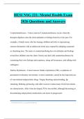 HESI NSG 221&colon; Mental Health Exam 2026 Questions and Answers
