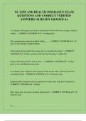 NC LIFE AND HEALTH INSURANCE EXAM  QUESTIONS AND CORRECT VERIFIED  ANSWERS&sol; ALREADY GRADED A&plus;