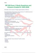NR 326 Exam 3 Study Questions and Answers Graded A&plus; 2025-2026