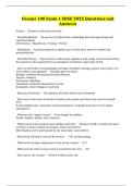 Oceans 100 Exam 1 SDSU 2025 Questions and Answers