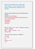 NUR168 Exam 2025&sol;2026 Actual Complete Real   Exam Questions &  Correct Answers &lpar;Verified  Answers&rpar; &vert;  Already Graded A&plus; &vert; Newest Exam &sol; Just  Released&excl;&excl;  