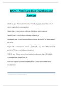 RNSG1538 Exam 2026 Questions and Answers