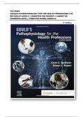 TEST BANK  GOULD'S PATHOPHYSIOLOGY FOR THE HEALTH PROFESSIONS 7TH EDITION BY KARIN C&period; VANMETER PHD ROBERT J&period; HUBERT BS VANMETER &lpar;2022&rpar; &vert;&vert; COMPLETE GUIDE&vert;&vert; GRADE A&plus; 