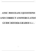 ANSC 3010 EXAM 2 QUESTIONS AND CORRECT ANSWERS LATEST GUIDE 2025&sol;2026 GRADED
