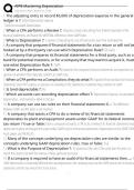 AIPB Mastering Depreciation Exam Questions and Answers 100&percnt; Pass &vert;Verified and Updated &vert;Graded A&plus;