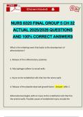 NURS 6320 FINAL GROUP 5 CH 32 ACTUAL 2025&sol;2026 QUESTIONS AND 100&percnt; CORRECT ANSWERS