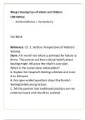 Wong&rsquo;s Nursing Care of Infants and Children 12th Edition Test Bank &vert; 20 NCLEX HESI Questions per Chapter with Answers & Rationales