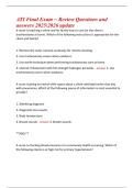 ATI Final Exam Review 2025&sol;2026&colon; Practice Questions & Answers 