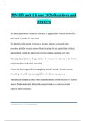 MN 553 unit 1 Exam 2026 Questions and Answers