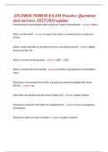 ATI Proctored Exam Practice 2025&sol;2026&colon; NCLEX-RN Review Questions & Answers