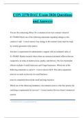 CON 2370 DAU Exam 2026 Questions and Answers