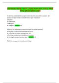 Summary APM - PFQ &lpar;PFQ&rpar; Practice Tests&sol; APM  PFQ EXAM 2025-2026 