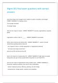 Mgmt 301 final exam questions with correct answers