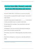 Civil Air Patrol Billy Mitchell Leadership Test Exam 2026 Questions and Answers