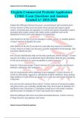 Virginia Commercial Pesticide Applicators CORE Exam Questions and Answers Graded A&plus; 2025-2026