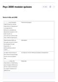 Psyc 2000 module quizzes Exam Questions and Answers 100&percnt; Pass &vert;Verified and Updated &vert;Graded A&plus;