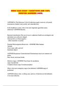 NRSG 2220 EXAM 1 QUESTIONS AND 100&percnt; VERIFIED ANSWERS &lpar;NEW&rpar;