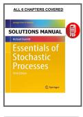 Essentials of Stochastic Processes &lpar;3rd Edition&comma; 2016&rpar; &ndash; Solutions Manual &ndash; by Durrett