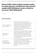 FEMA IS-200&period;c&colon; Basic incident command system for initial response&comma; ICS-200 Exam fully solved & updated 2025-2026&lpar;latest version verified for accuracy&rpar; &vert; 20242025Latest&excl;&excl;