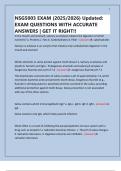 NSG5003 EXAM &lpar;2025&sol;2026&rpar; Updated&colon; EXAM QUESTIONS WITH ACCURATE ANSWERS &vert; GET IT RIGHT&excl;&excl;