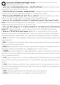 dynamics of healthcare Rutgers exam Exam Questions and Answers 100&percnt; Pass &vert;Verified and Updated &vert;Graded A&plus;