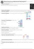 Medical Endocrine and Reproductive Physiology PS 1 Exam Questions and Answers 100&percnt; Pass &vert;Verified and Updated &vert;Graded A&plus;
