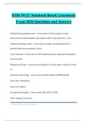 D184 WGU Standard-Based Assessment Exam 2026 Questions and Answers